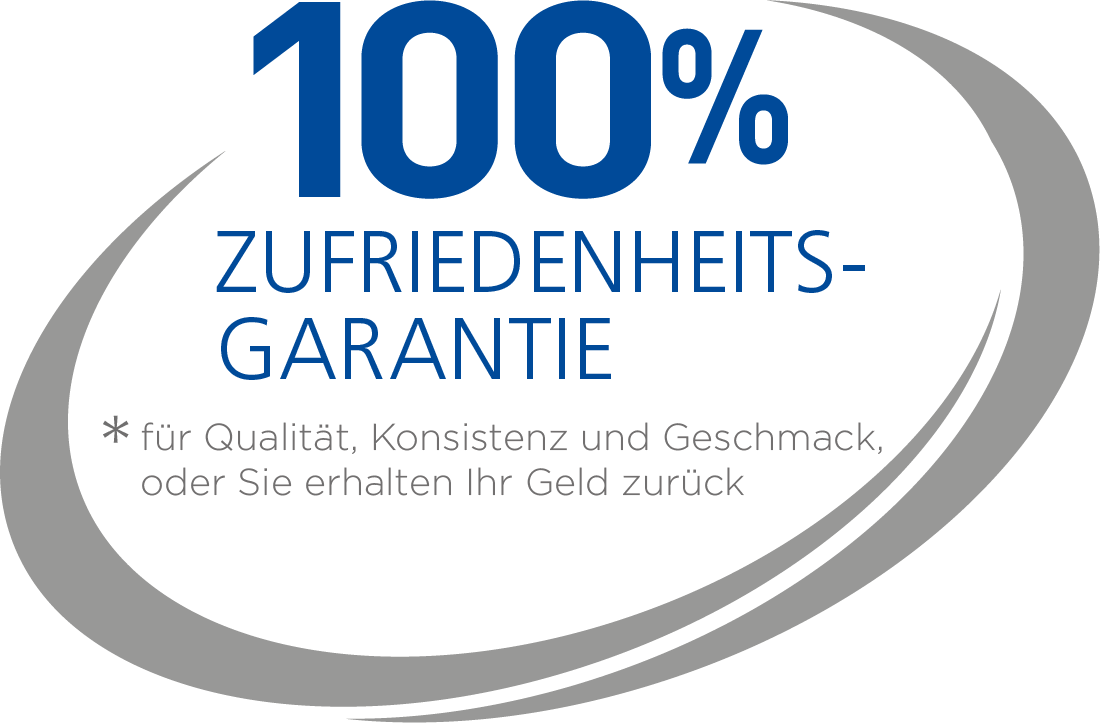 100 % Zufriedenheit garantiert
